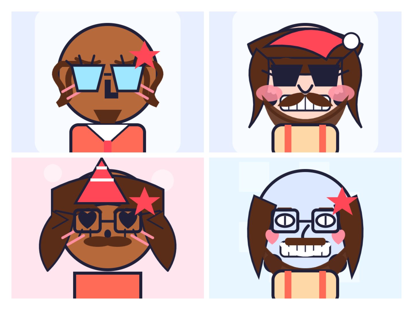 Best free oval face generators preview showing cute customizable oval face avatars